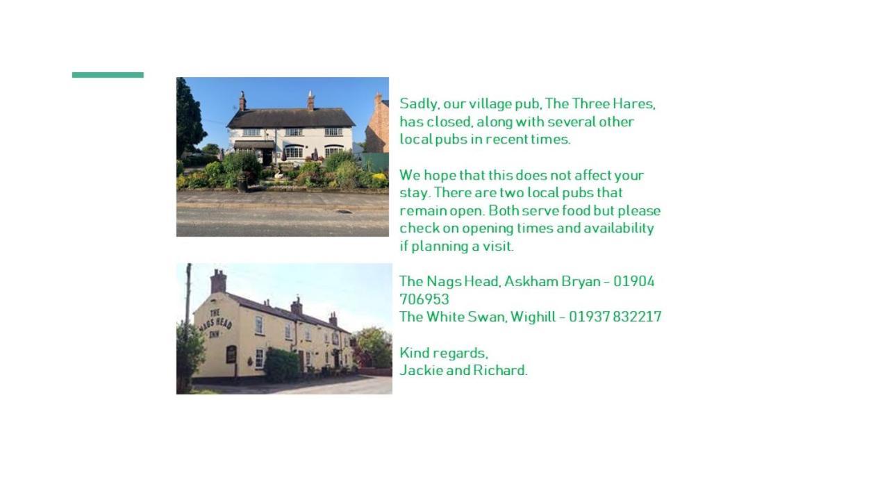 Apartment Two, The Carriage House, Bilbrough, York Dış mekan fotoğraf